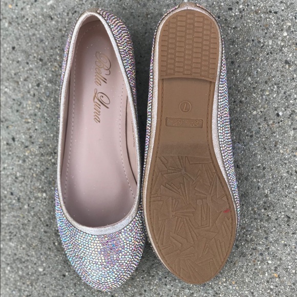 Bella Luna Multi Rhinestone Embellished Round Flat - Picture 8 of 8